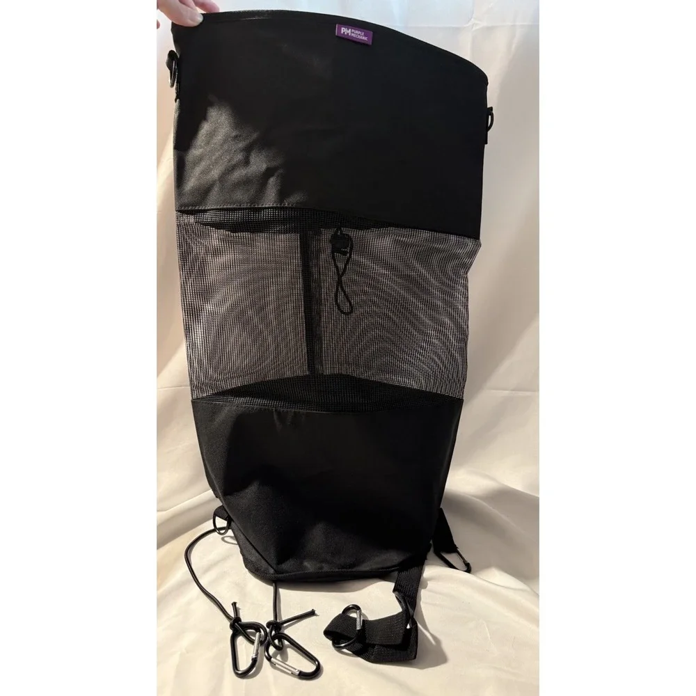 Purple‎ Mechanic Reusable Waterproof Boat Trash Bag Mesh Storage Bin